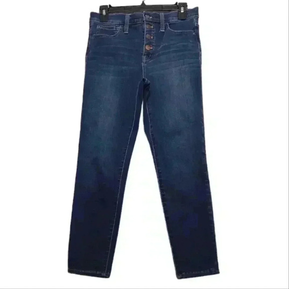 MADEWELL 10" High Rise Skinny Jeans Button - Front Edition Size 26 - Picture 1 of 11